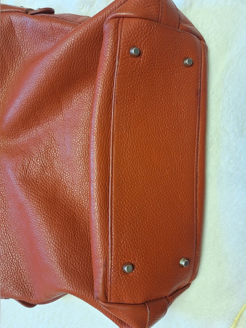 Valentina Italy Pebbled Leather Hobo Shoulder Bag 🇮🇹 Brick Red | Made in Italy